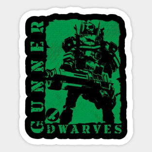 Dwarves gunnr character Sticker